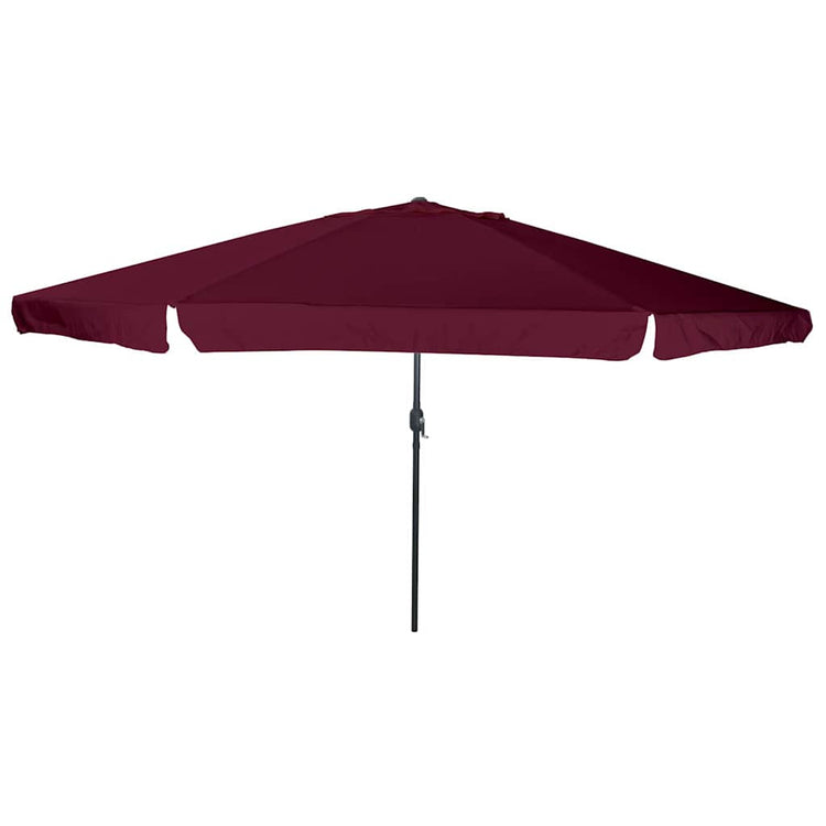 VidaXL parasol de jardin rouge bordeaux 395 x 395 x 245 cm polyester et acier