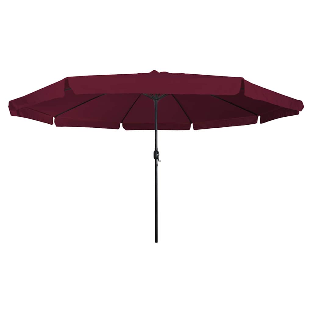 VidaXL parasol de jardin rouge bordeaux 395 x 395 x 245 cm polyester et acier