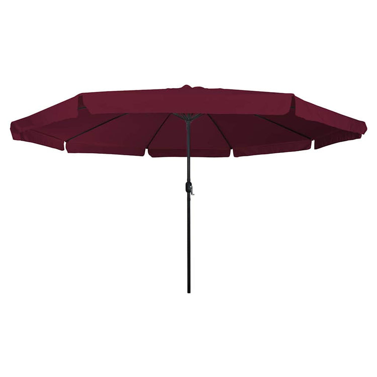 VidaXL parasol de jardin rouge bordeaux 395 x 395 x 245 cm polyester et acier