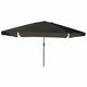 VidaXL parasol de jardin noir 395 x 395 x 245 cm polyester et acier