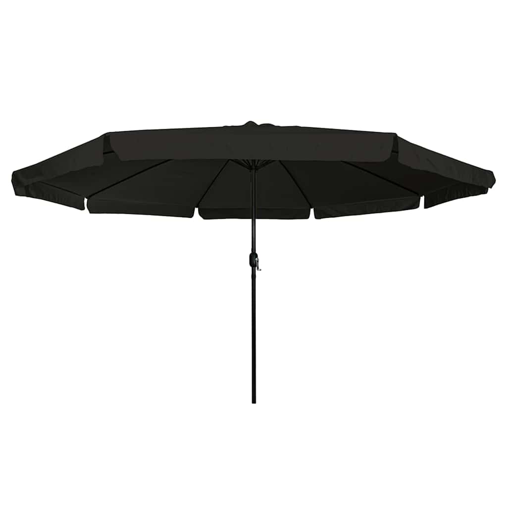 VidaXL parasol de jardin noir 395 x 395 x 245 cm polyester et acier