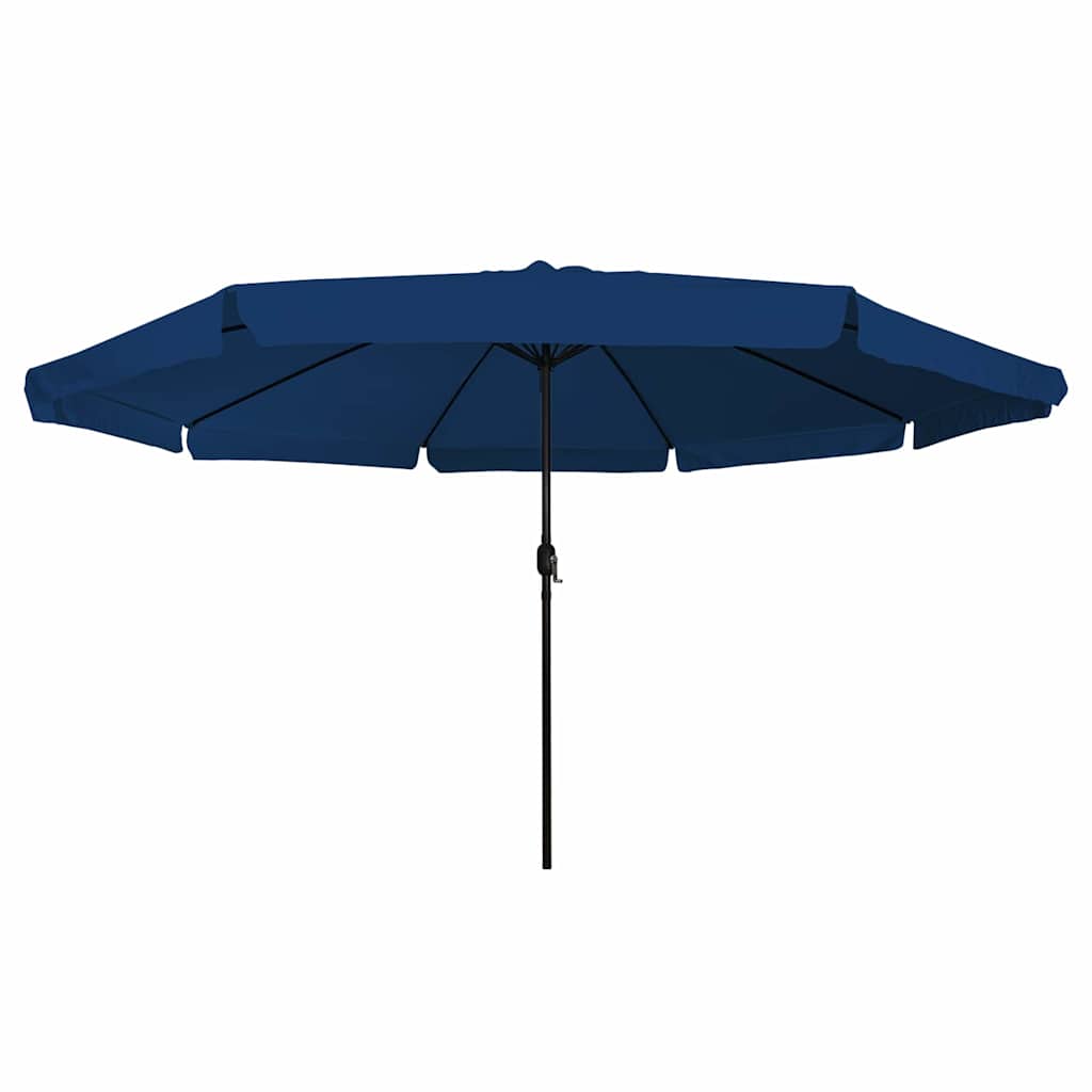 Vidaxxl parasol de jardin bleu azur 395 x 395 x 245 cm polyester et acier