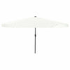 Vidaxl parasol de jardin sable et anthracite 395 x 395 x 245 cm polyester