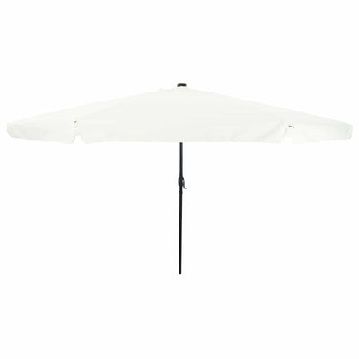 Vidaxl parasol de jardin sable et anthracite 395 x 395 x 245 cm polyester