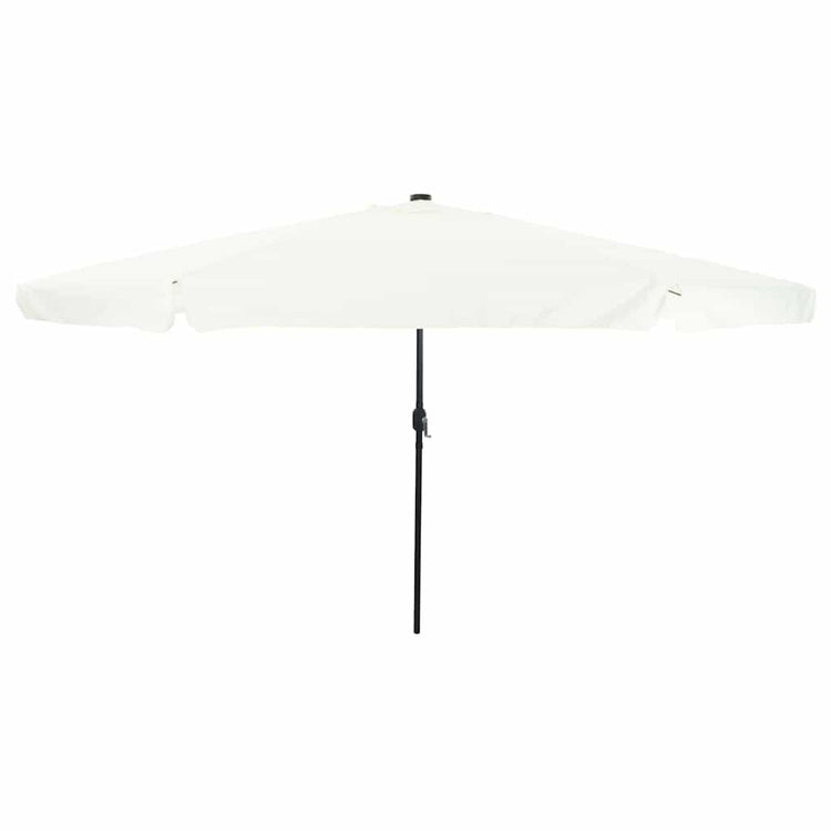 Vidaxl parasol de jardin sable et anthracite 395 x 395 x 245 cm polyester