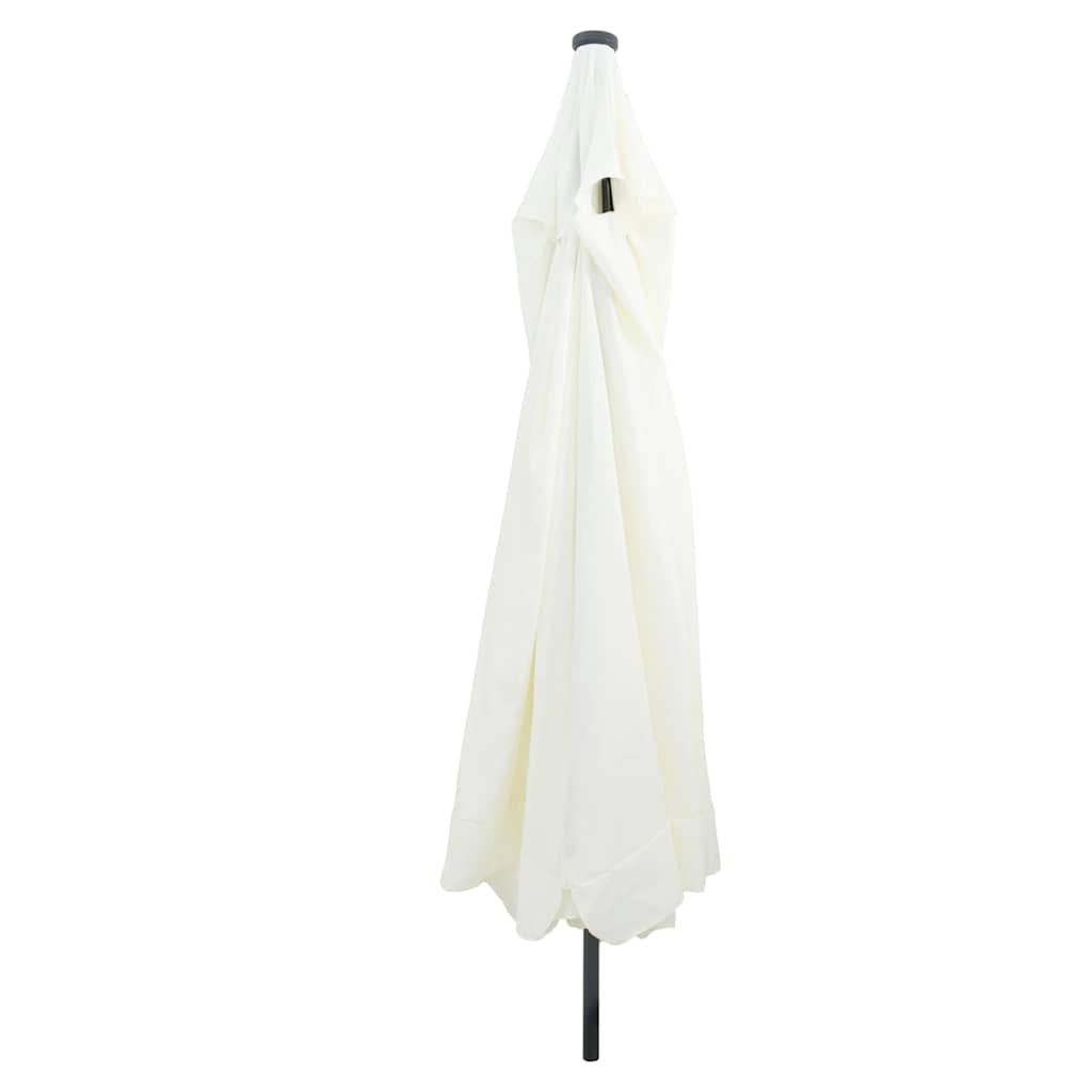 Vidaxl parasol de jardin sable et anthracite 395 x 395 x 245 cm polyester