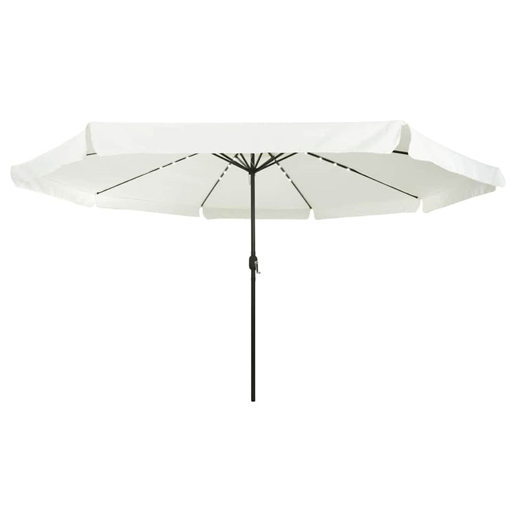 Vidaxl parasol de jardin sable et anthracite 395 x 395 x 245 cm polyester