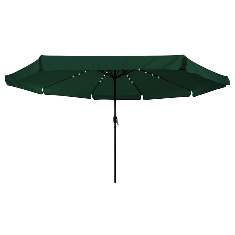 Vidaxxl parasol de jardin vert 395 x 395 x 245 cm polyester