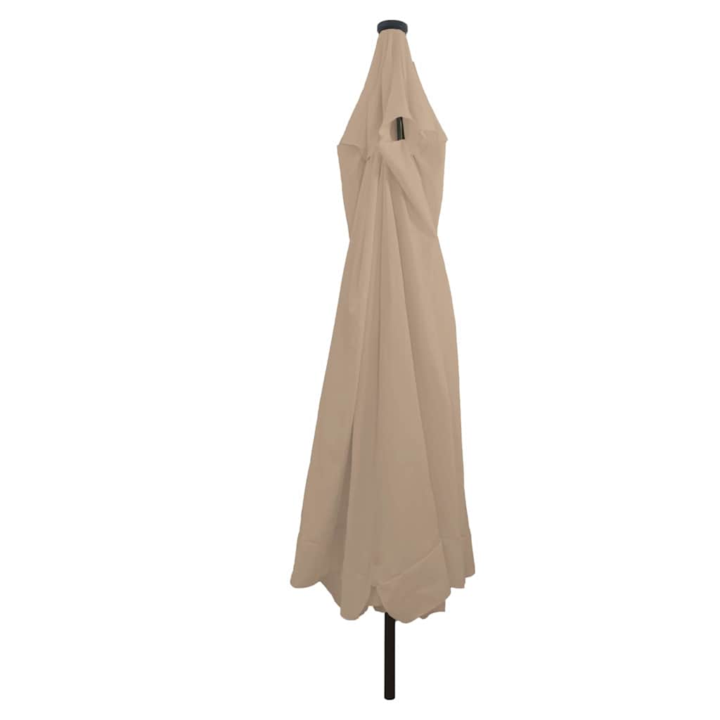 Vidaxx parasol de jardin taupe 395 x 395 x 245 cm polyester