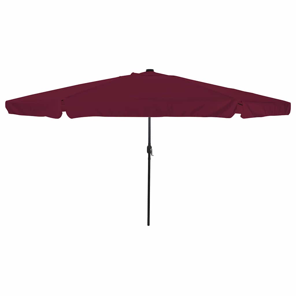 VidaXL parasol de jardin rouge bordeaux 395 x 395 x 245 cm polyester