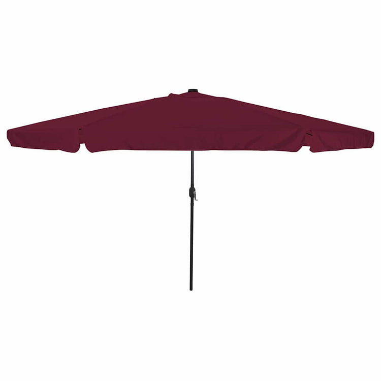 VidaXL parasol de jardin rouge bordeaux 395 x 395 x 245 cm polyester