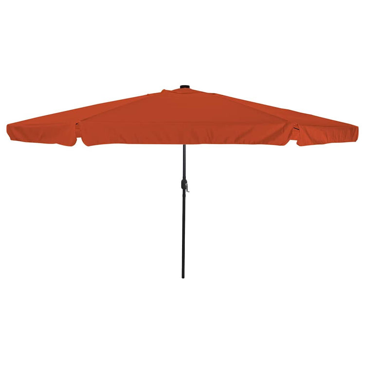 Vidaxxl parasol de jardin terre cuite 395 x 395 x 245 cm polyester
