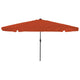 Vidaxxl parasol de jardin terre cuite 395 x 395 x 245 cm polyester