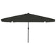 Vidaxx parasol de jardin noir 395 x 395 x 245 cm polyester