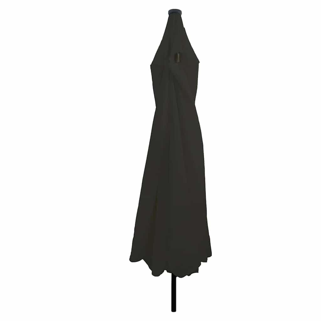 Vidaxx parasol de jardin noir 395 x 395 x 245 cm polyester