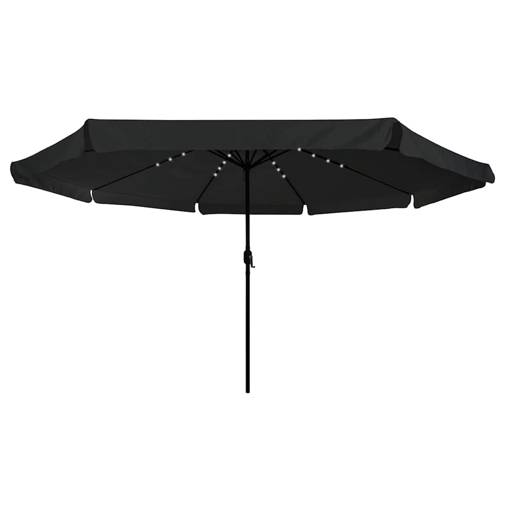 Vidaxx parasol de jardin noir 395 x 395 x 245 cm polyester