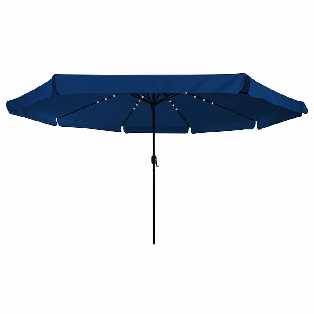 Vidaxxl parasol de jardin bleu azur 395 x 395 x 245 cm polyester