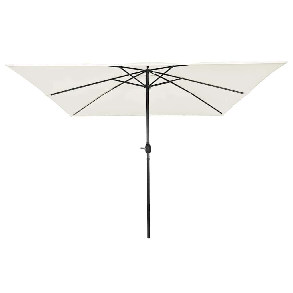VidaXL parasol de jardin sable 295 x 295 x 245 cm polyester et acier
