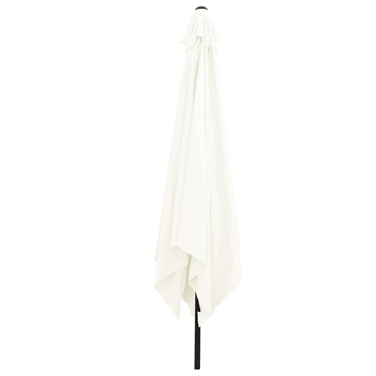 VidaXL parasol de jardin sable 295 x 295 x 245 cm polyester et acier