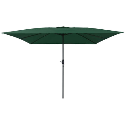Vidaxxl parasol de jardin vert 295 x 295 x 245 cm polyester et acier