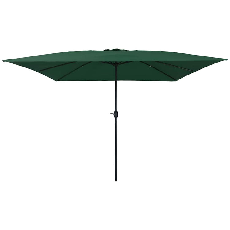 Vidaxxl parasol de jardin vert 295 x 295 x 245 cm polyester et acier
