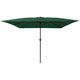 Vidaxxl parasol de jardin vert 295 x 295 x 245 cm polyester et acier