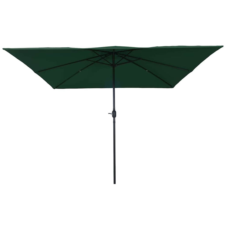 Vidaxxl parasol de jardin vert 295 x 295 x 245 cm polyester et acier