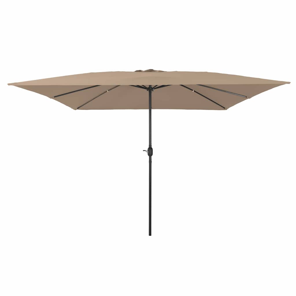Vidaxx parasol de jardin taupe 295 x 295 x 245 cm polyester et acier
