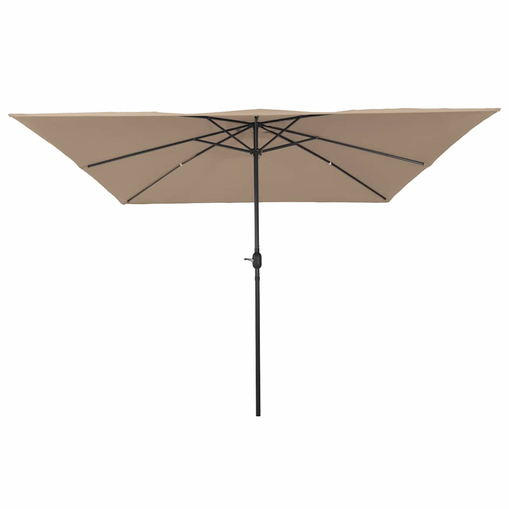 Vidaxx parasol de jardin taupe 295 x 295 x 245 cm polyester et acier