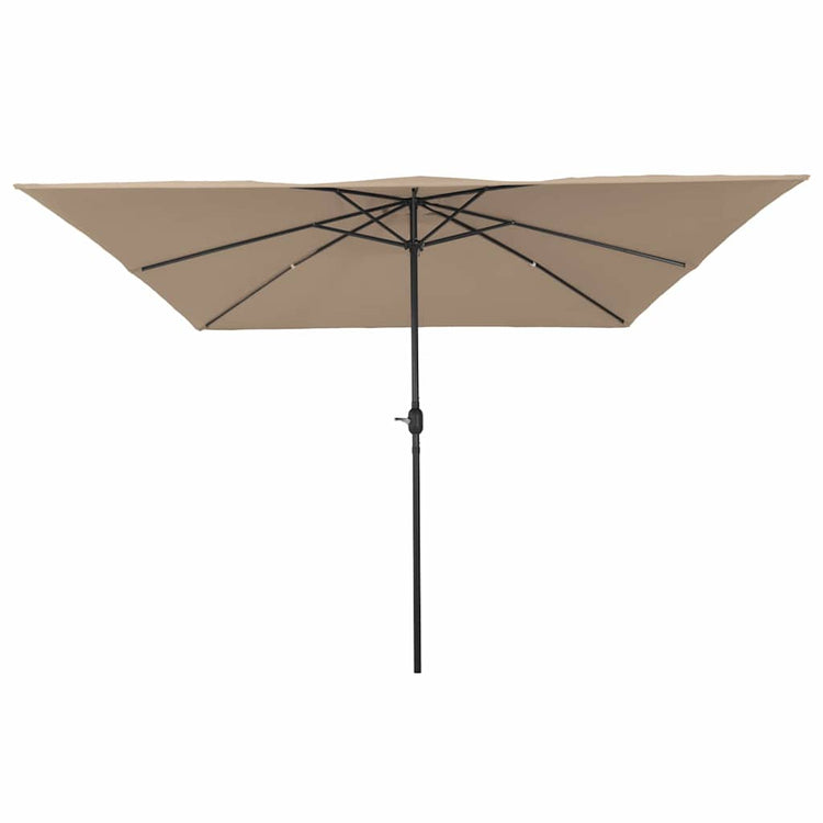 Vidaxx parasol de jardin taupe 295 x 295 x 245 cm polyester et acier