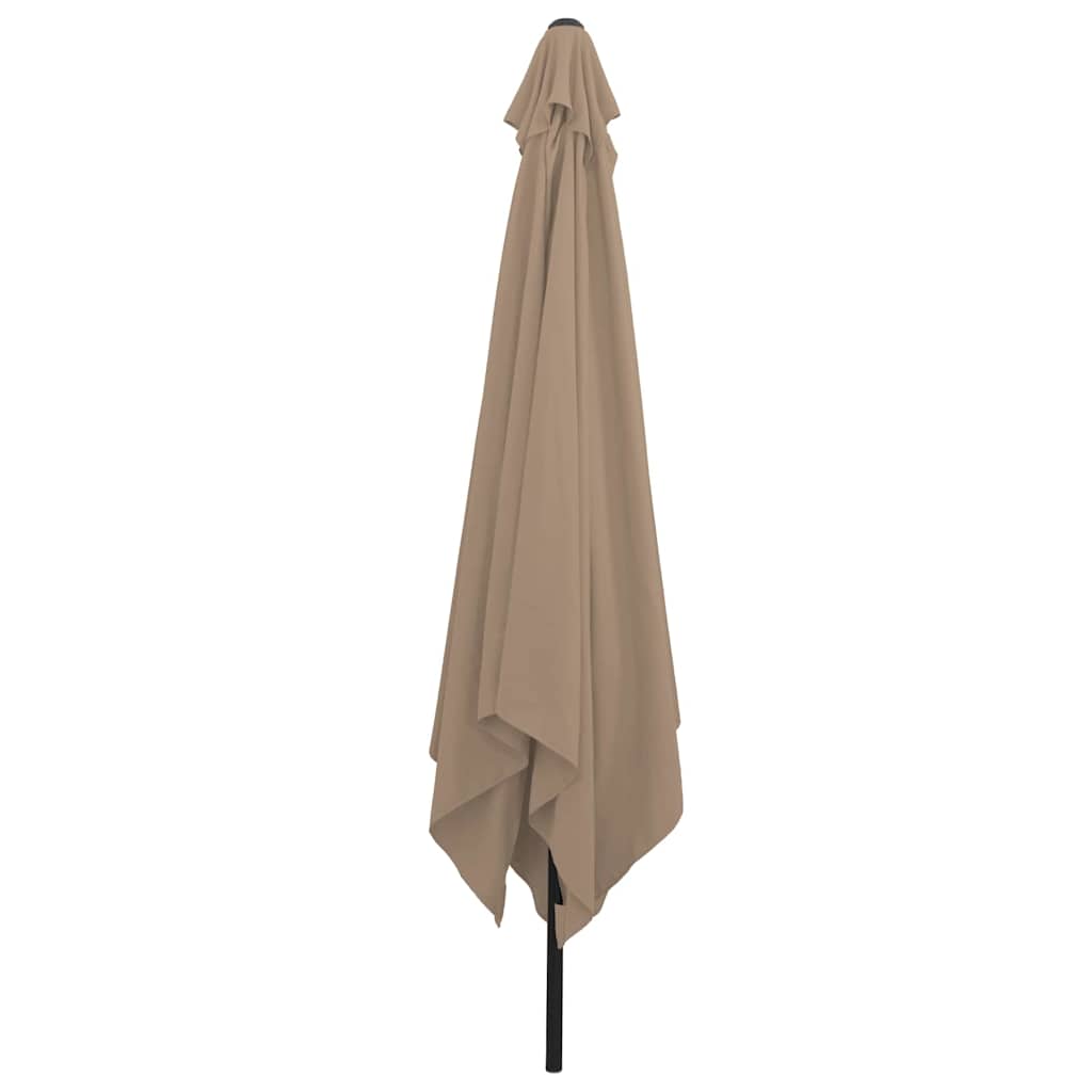 Vidaxx parasol de jardin taupe 295 x 295 x 245 cm polyester et acier