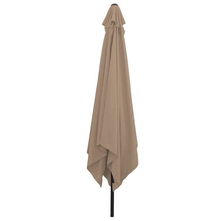 Vidaxx parasol de jardin taupe 295 x 295 x 245 cm polyester et acier