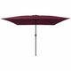 Vidaxxl parasol de jardin rouge bordeaux 295 x 295 x 245 cm polyester et acier