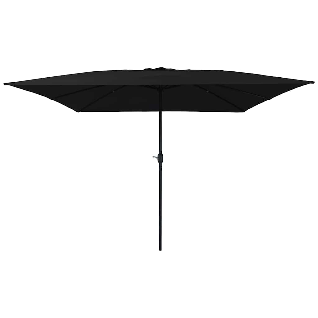 Vidaxx parasol de jardin noir 295 x 295 x 245 cm polyester et acier