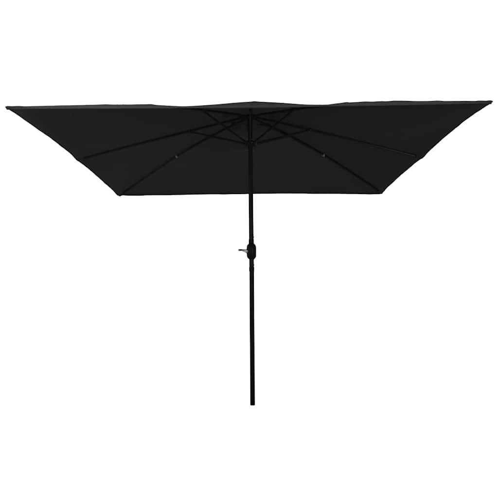 Vidaxx parasol de jardin noir 295 x 295 x 245 cm polyester et acier