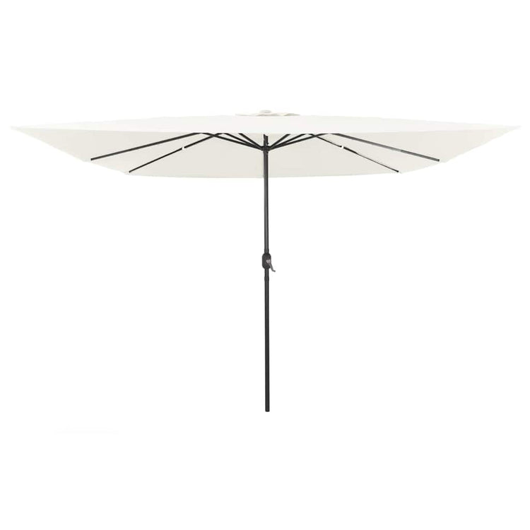VidaXL parasol de jardin sable 295 x 295 x 245 cm polyester et acier