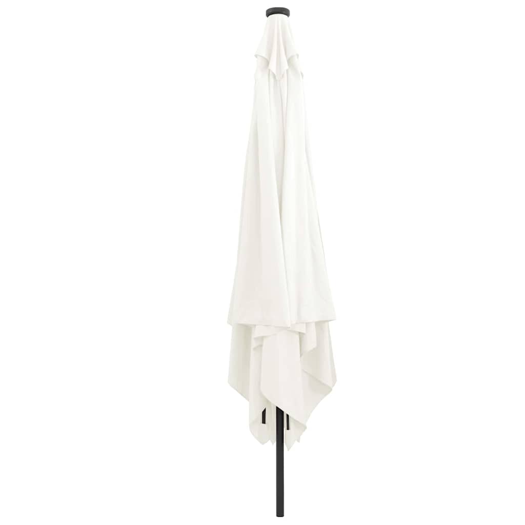 VidaXL parasol de jardin sable 295 x 295 x 245 cm polyester et acier