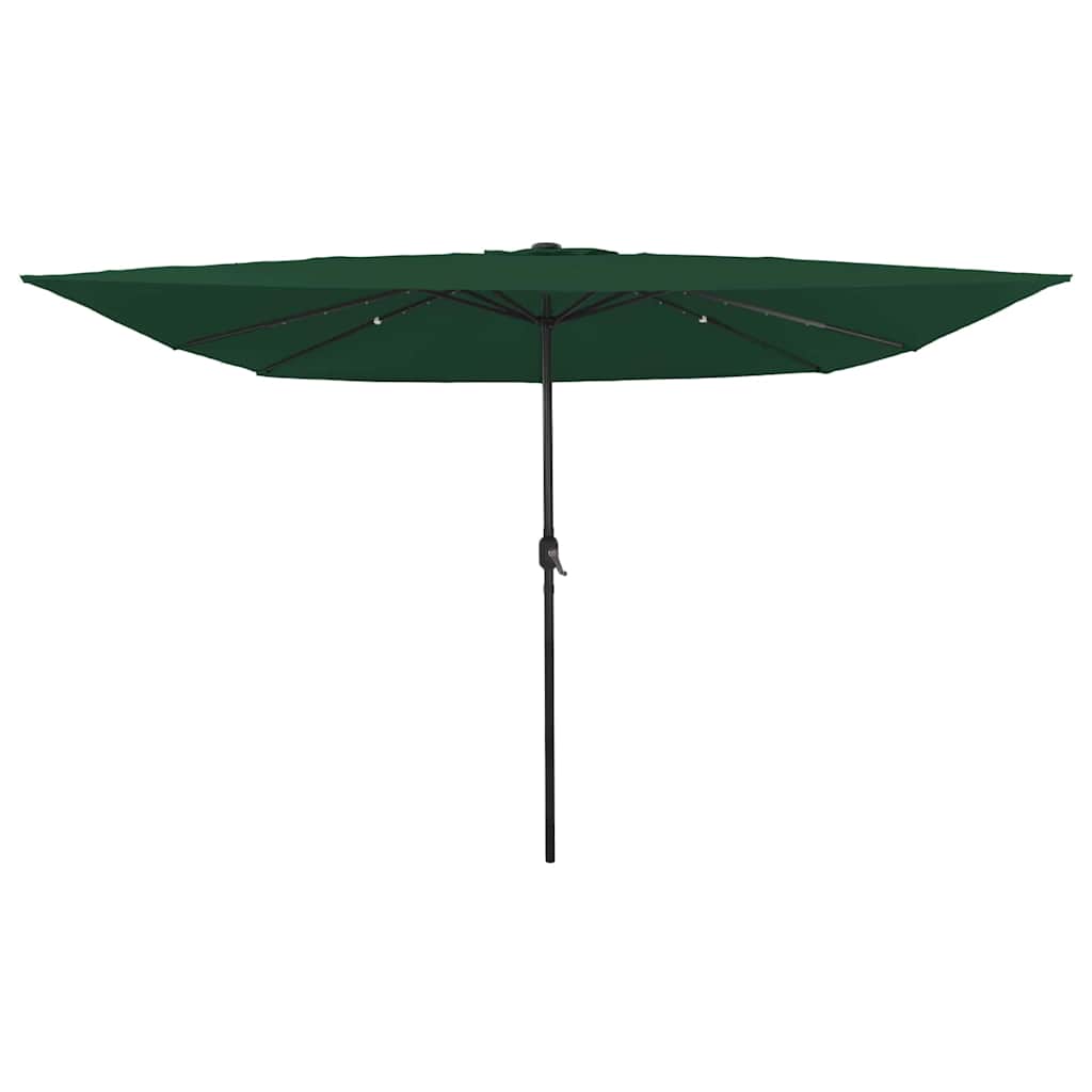 Vidaxxl parasol de jardin vert 295 x 295 x 245 cm polyester et acier