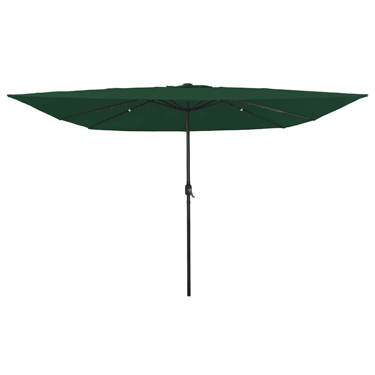 Vidaxxl parasol de jardin vert 295 x 295 x 245 cm polyester et acier