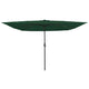 Vidaxxl parasol de jardin vert 295 x 295 x 245 cm polyester et acier
