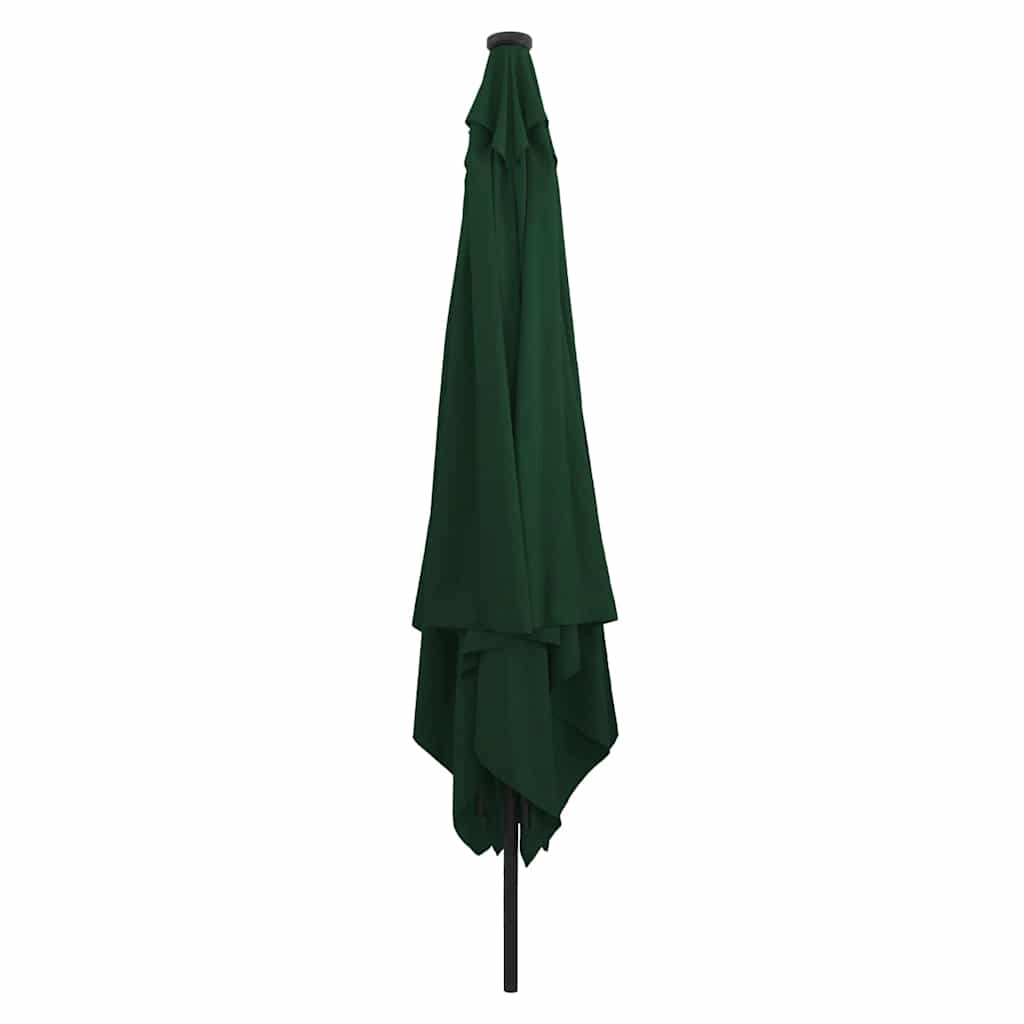 Vidaxxl parasol de jardin vert 295 x 295 x 245 cm polyester et acier