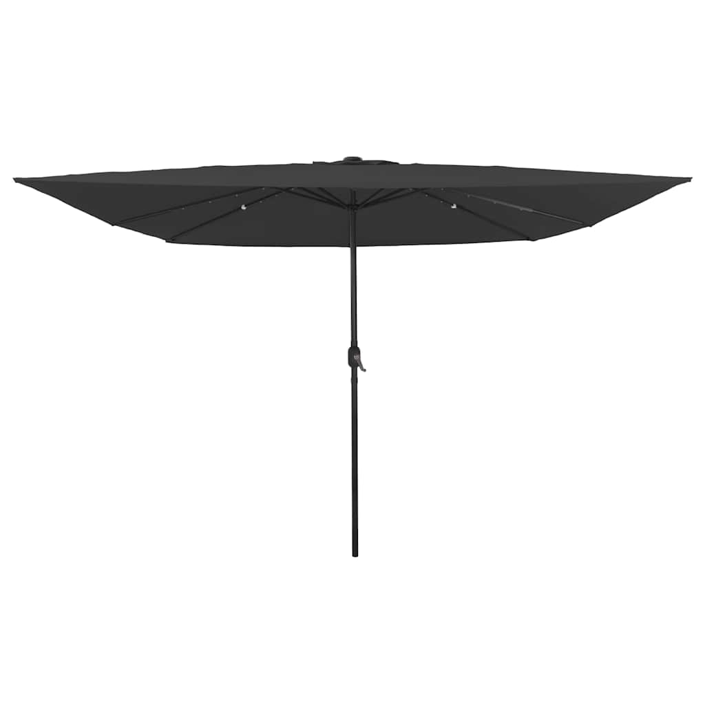 Vidaxxl parasol de jardin anthracite 295 x 295 x 245 cm polyester et acier
