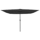 Vidaxxl parasol de jardin anthracite 295 x 295 x 245 cm polyester et acier