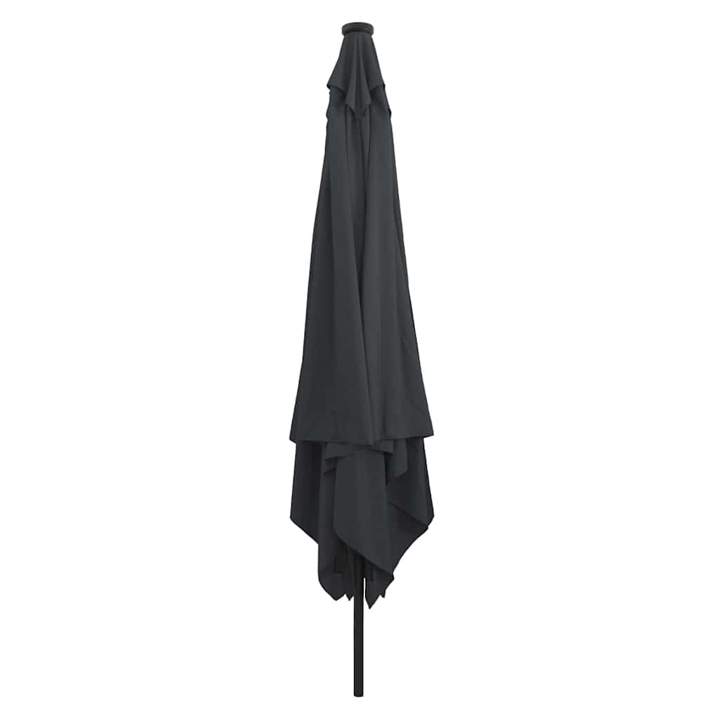 Vidaxxl parasol de jardin anthracite 295 x 295 x 245 cm polyester et acier