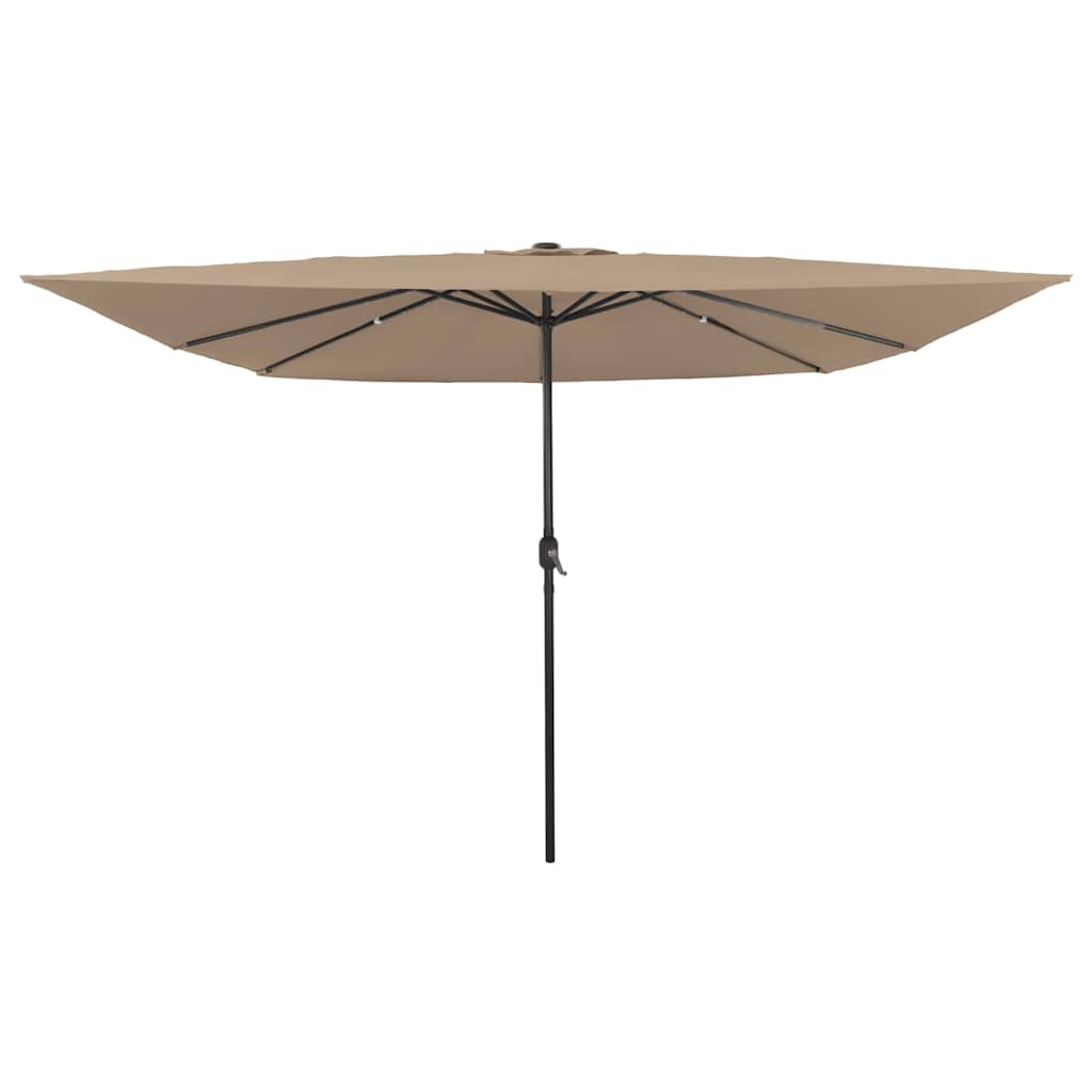 Vidaxx parasol de jardin taupe 295 x 295 x 245 cm polyester et acier