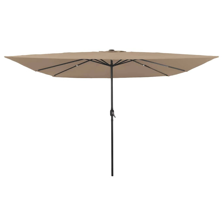 Vidaxx parasol de jardin taupe 295 x 295 x 245 cm polyester et acier