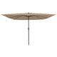 Vidaxx parasol de jardin taupe 295 x 295 x 245 cm polyester et acier
