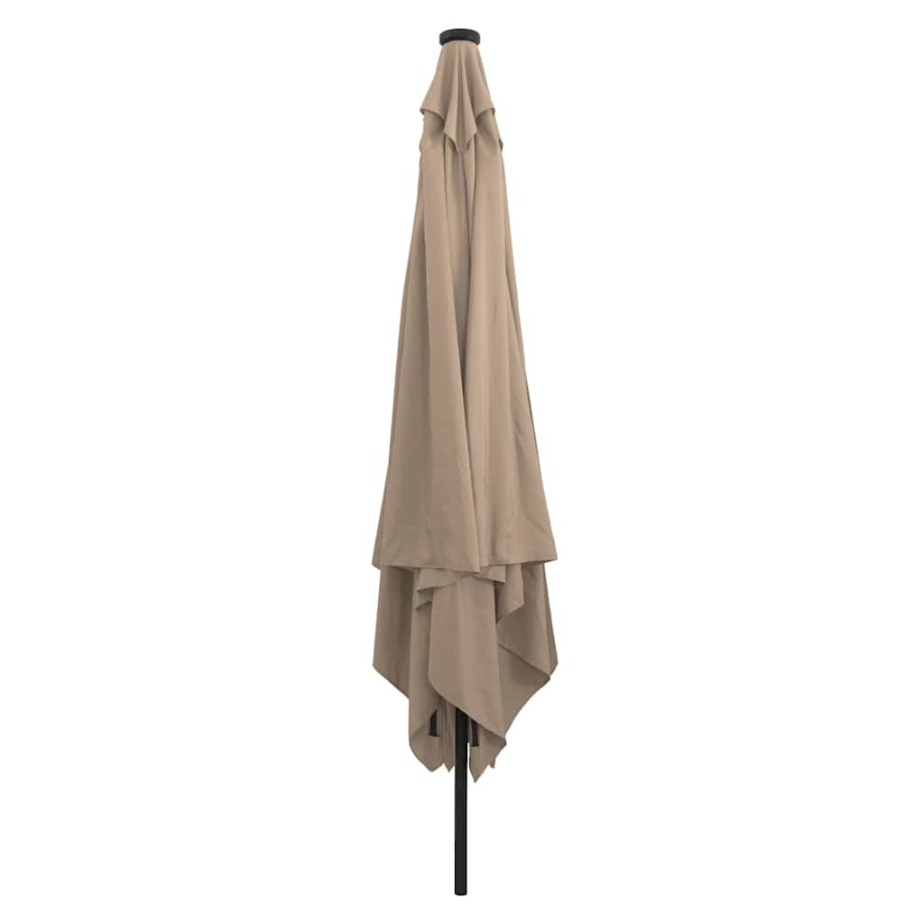 Vidaxx parasol de jardin taupe 295 x 295 x 245 cm polyester et acier