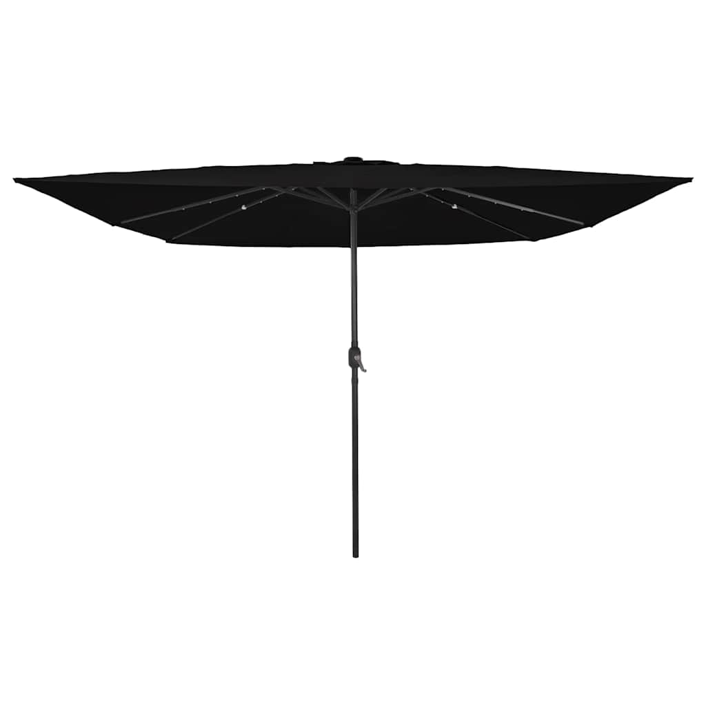 Vidaxx parasol de jardin noir 295 x 295 x 245 cm polyester et acier