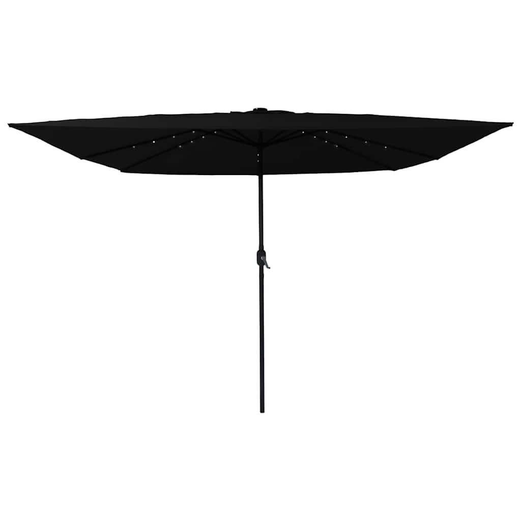 Vidaxx parasol de jardin noir 295 x 295 x 245 cm polyester et acier